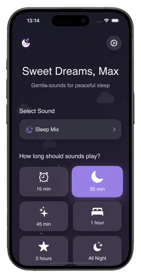 Dozy App Screenshot Dark Mode